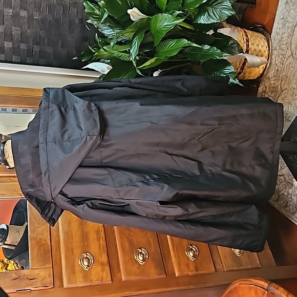 Roundtree & Yorke Black Water Resistant Double lined coat with hood size XXL - Picture 7 of 12